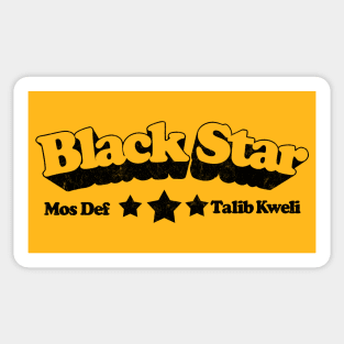 Black Star // Hip Hop Typography Design Sticker